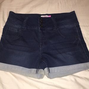 Dark Jean Shorts